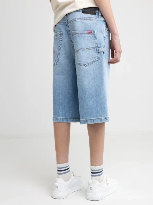 2306d5b84c92db8357cd8bc242fef9dbf039cc30 Szorty chłopięce jeansowe niebieskie Andys 143