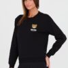 MOSCHINO Czarna damska bluza z misiem