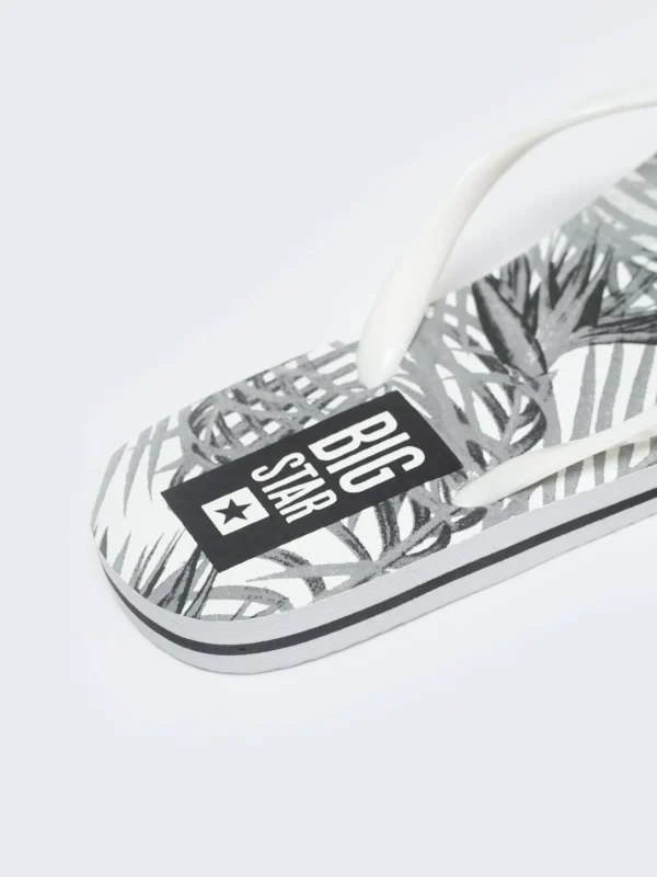 2325a9a6759cdb05ab0423068d017a64973de63f Japonki damskie z motywem roślinnym białe LL274818 101