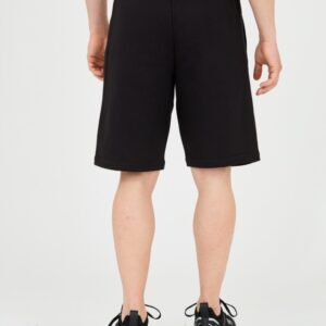 EA7 Męskie czarne krótkie spodenki z naszywkę