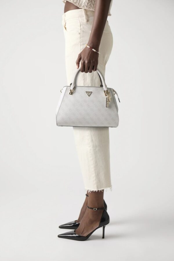 GUESS Biała logowana torebka damska Noelle II