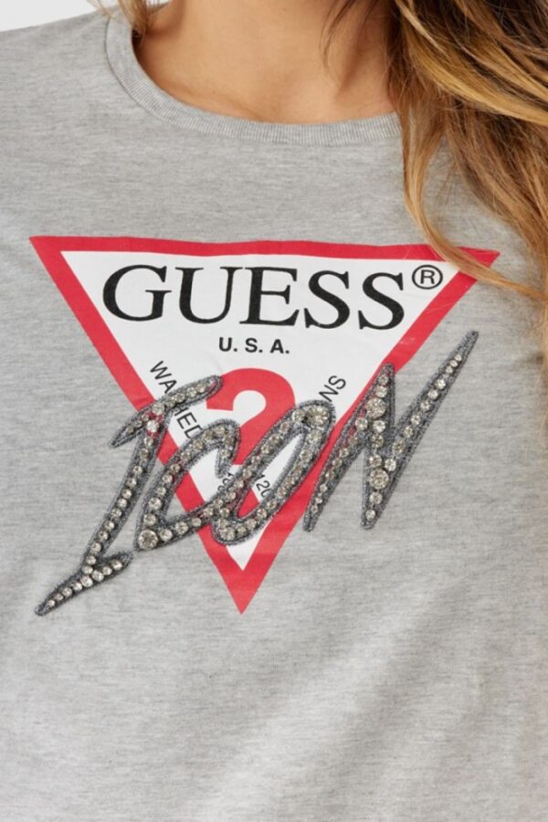 GUESS Szary t-shirt damski icon