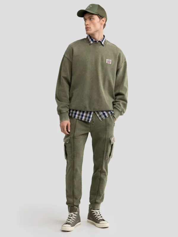 Czapka męska z daszkiem zielona Evan 304