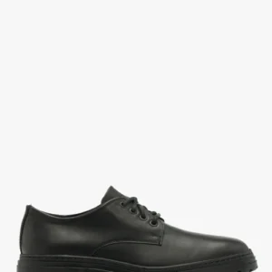 Czarne półbuty męskie na lekkiej podeszwie