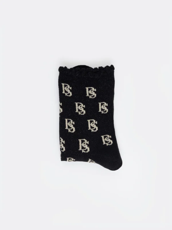 Skarpety damskie z wiskozy czarne Glamura 906