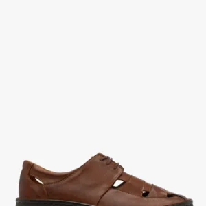 Brązowe półbuty męskie