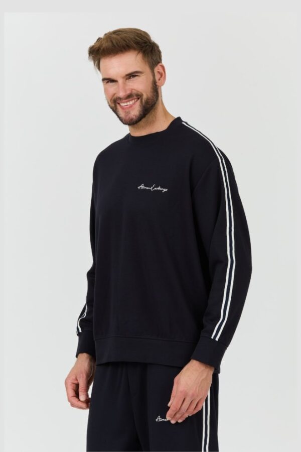 ARMANI EXCHANGE Granatowa męska bluza