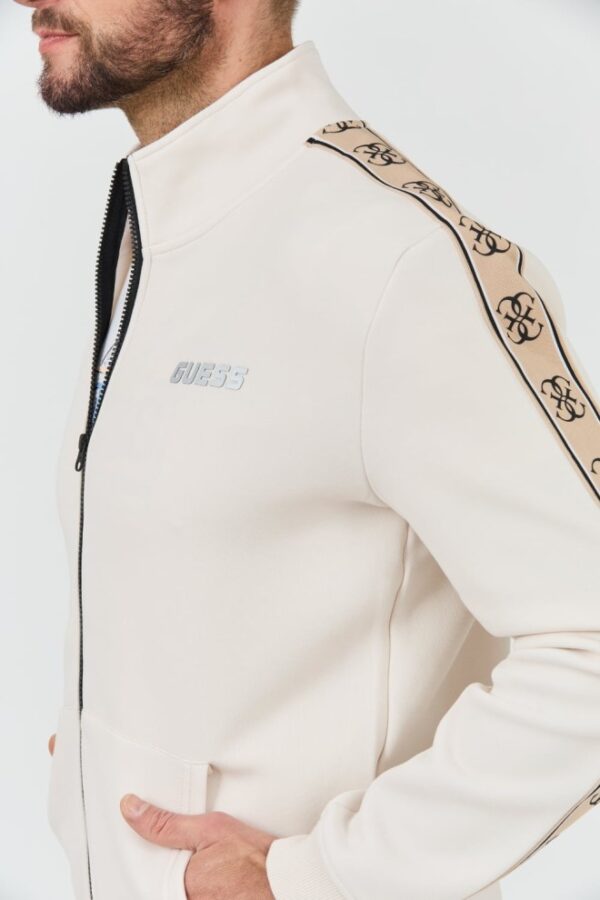 GUESS Beżowa męska bluza Mickey Full Zip