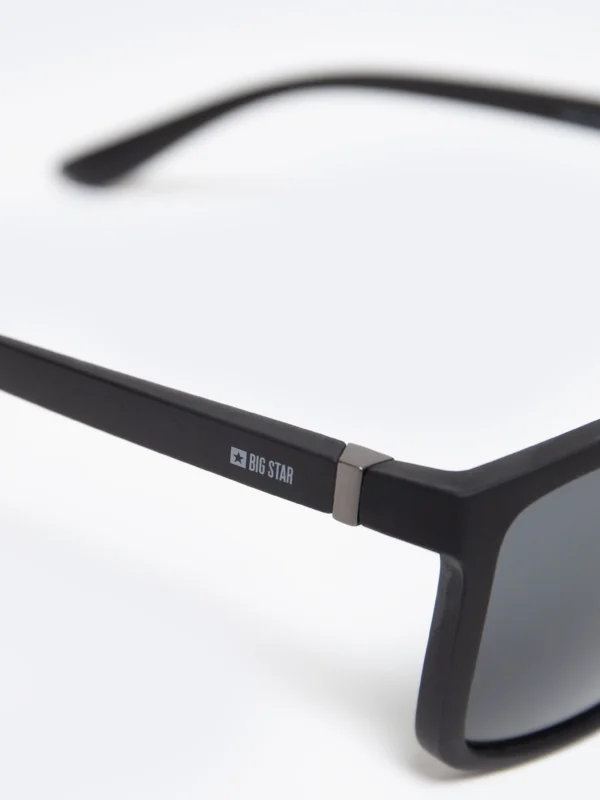 Okulary przeciwsłoneczne męskie czarne Helios 906