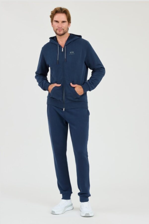 LA MARTINA Granatowa męska bluza Hooded Cot