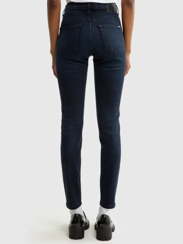 Jeansy damskie skinny granatowe Adela 730