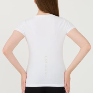 EA7 Biały damski t-shirt