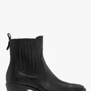 Czarne sztyblety damskie z noskiem w szpic