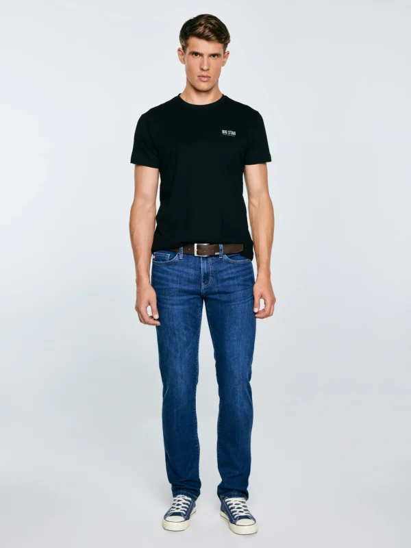 Koszulka męska z nadrukiem czarna Tatisar 906