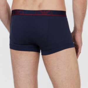 EMPORIO ARMANI Granatowe bokserki z logo 3 pack
