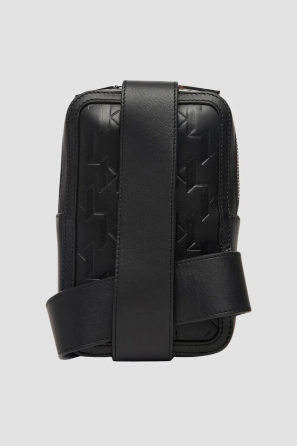 KARL LAGERFELD Saszetka męska skórzana z monograme