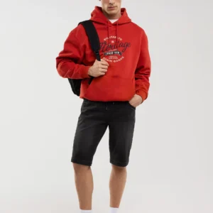 Szorty męskie jeansowe czarne Parker 954