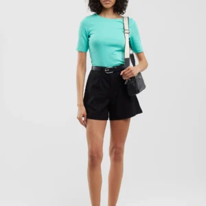 Koszulka damska w prążek turkusowa Alessa 302