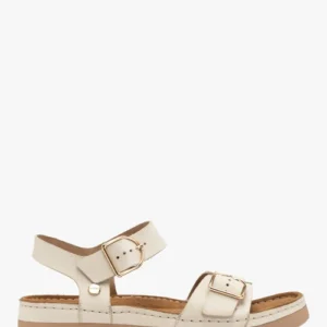 Kremowe sandały damskie