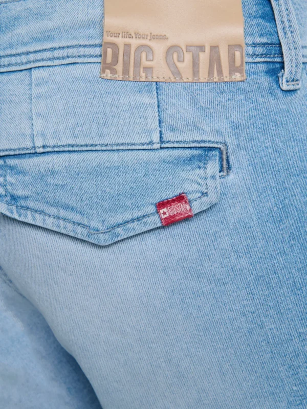 Jeansy męskie typu cargo błękitne Ian 217