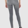 7 FOR ALL MANKIND Szare jeansy damskie z wysokim stanem HW SKINNY