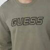 GUESS Zielona męska bluza z lampasami Arlo Cn