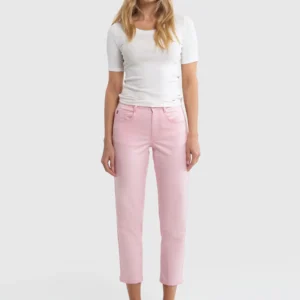 326ef8a0948bd58563b532b12ec08e5e678dc360 Spodnie damskie z krótką nogawką jasnoróżowe Lucia 600