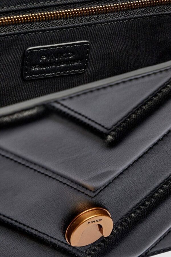 PINKO Czarna kopertówka Love One Classic Light DC AW