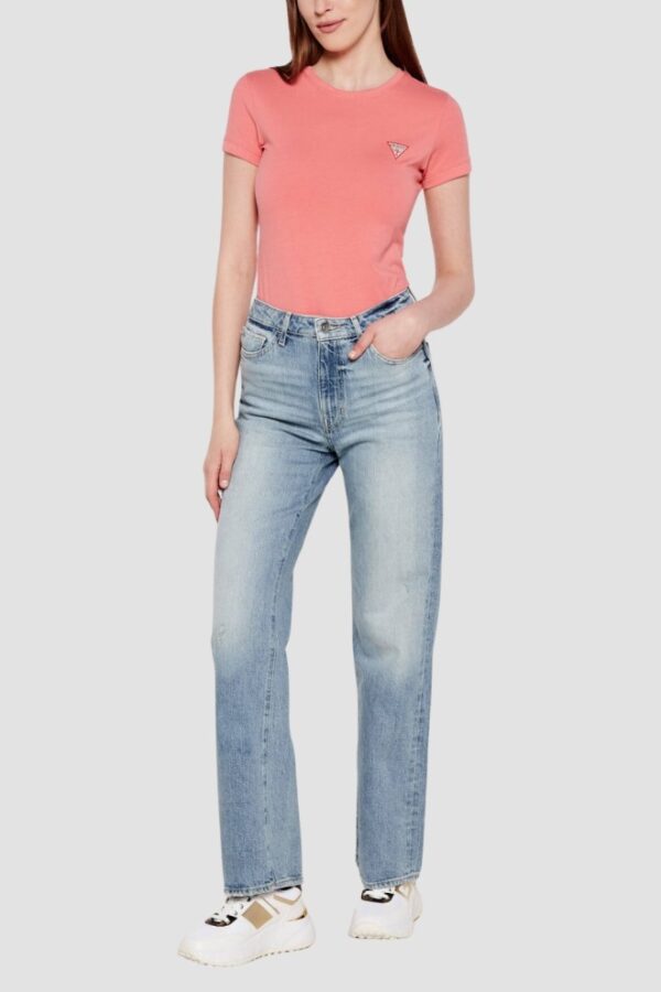 GUESS Różowy damski t-shirt Mini