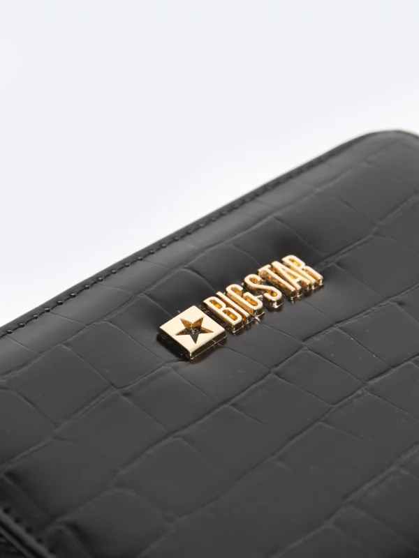 33ea0947f2c50d35940329e2ddbd12106636ffc9 Portfel damski ze skóry ekologicznej czarny Kristio 906