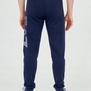 EA7 Męskie długie granatowe spodnie dresowe