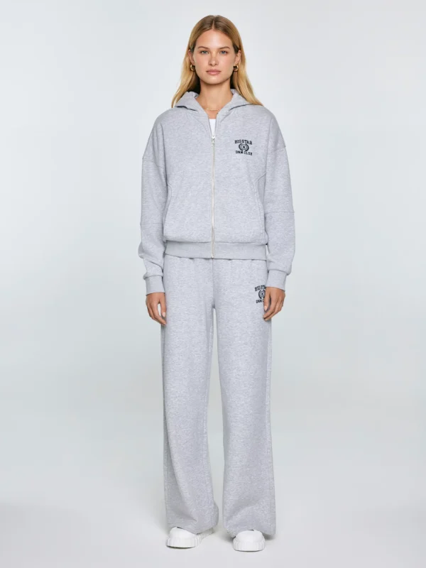 354b4bb84200745905f36b0698e4afea3fc8e367 Spodnie damskie dresowe wide szare Madelinap 901