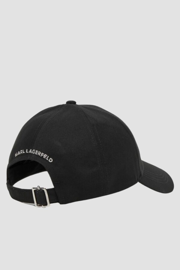 KARL LAGERFELD Czapka z daszkiem damska z cyrkonami Ikon