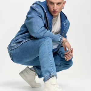 Jeansy męskie loose niebieskie Willu 319