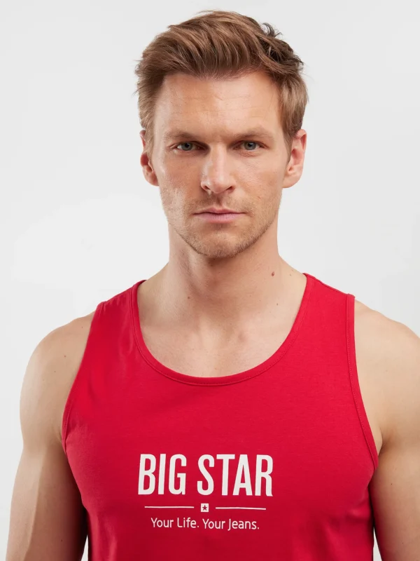 359c9c492a864141faefc7a29a7838c10e49b6e4 Koszulka męska bez rękawów czerwona Richard 603