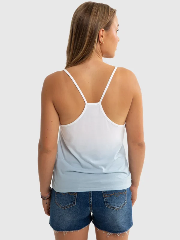 Top dziewczęcy z dzianiny bambusowej niebieski Rozalia 400