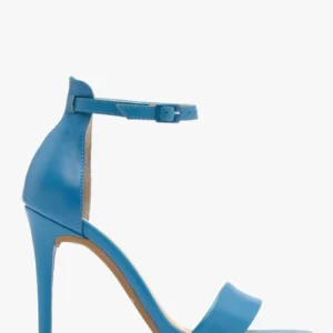 Niebieskie sandały na wysokiej szpilce