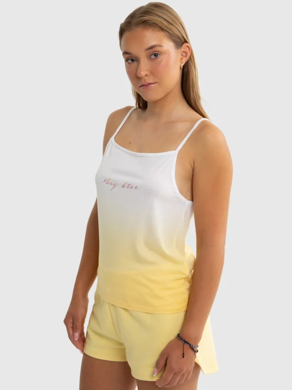 Top dziewczęcy z dzianiny bambusowej żółty Rozalia 200