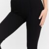 KARL LAGERFELD Czarne damskie legginsy Logo Elastic Punto Leggings