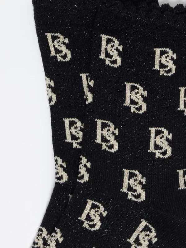 Skarpety damskie z wiskozy czarne Glamura 906