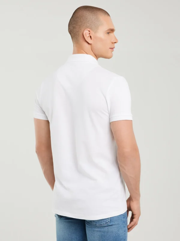 Koszulka męska polo biała Markolinos 101