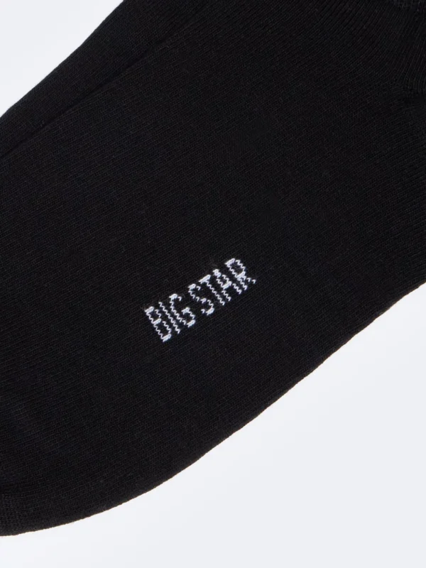 Stopki damskie bawełniane czarne Lowena 906