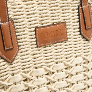 Torebka damska pleciona beżowa Signa 801
