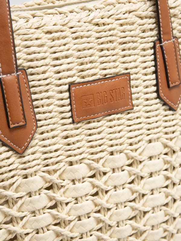 Torebka damska pleciona beżowa Signa 801