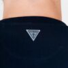 GUESS Granatowy t-shirt męski z odblaskowym logo