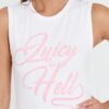 JUICY COUTURE Biały damski top Juicy As Hell Tank