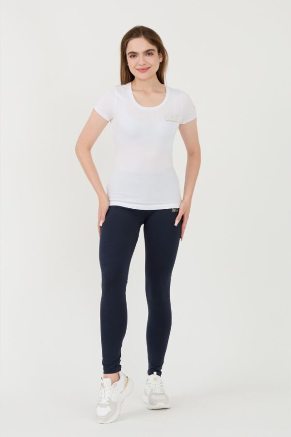 EA7 Biały damski t-shirt