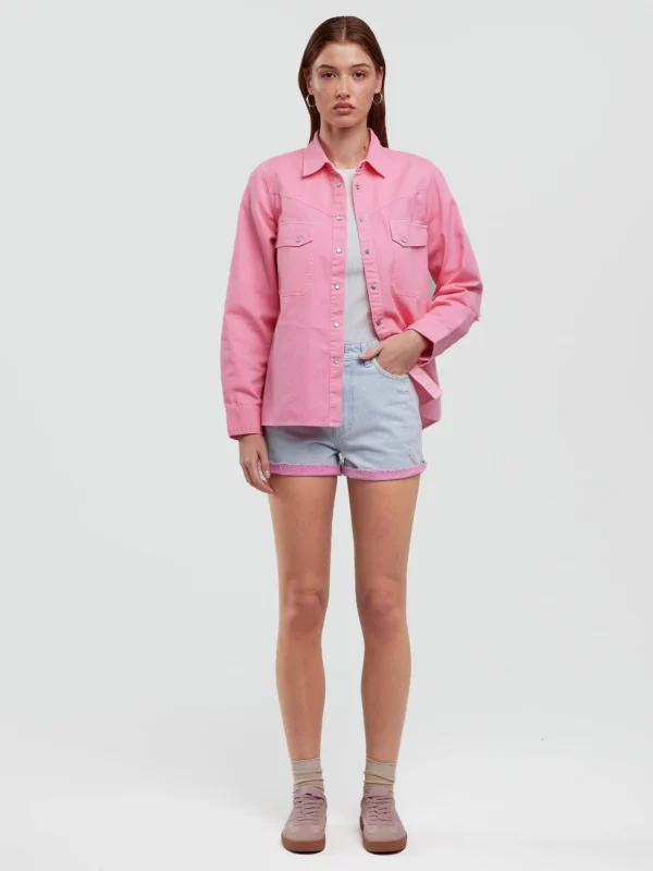 Szorty damskie jeansowe z kolekcji Authentic błękitne Authentic Girl 142