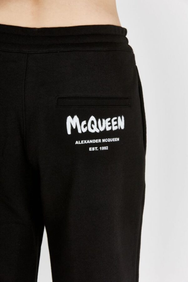 ALEXANDER MCQUEEN Czarne dresowe spodnie damskie