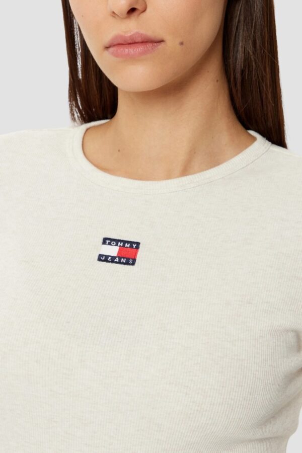 TOMMY JEANS Beżowy damski longsleeve